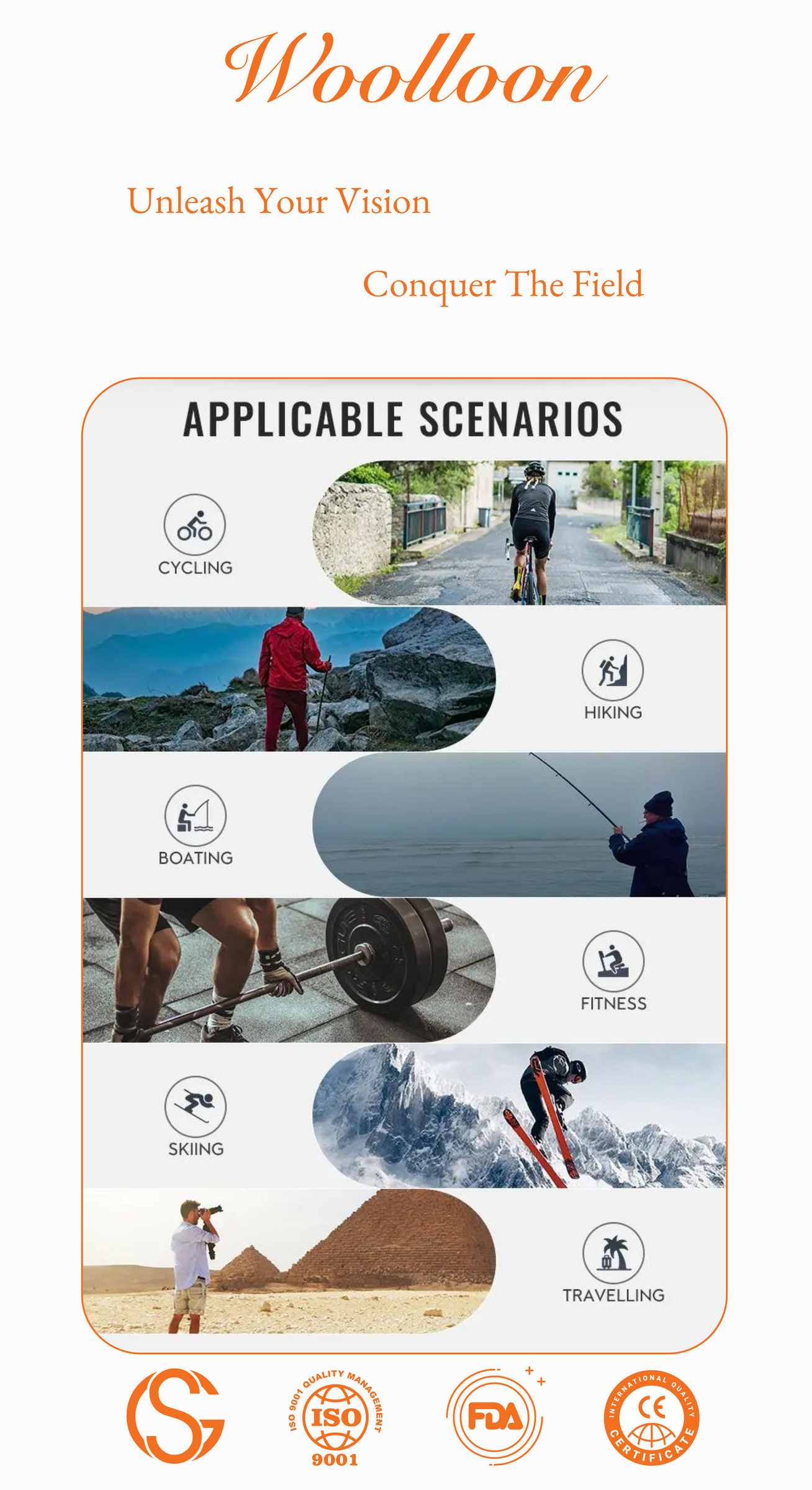 Woolloon®-Polarised 100% UV protection Sunglass -Lightweight - Waterproof